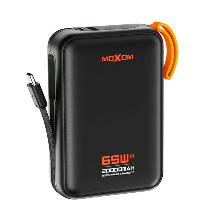پاوربانک سوپر فست شارژ MOXOM MX-PB188 65W Super Fast 20000MAH