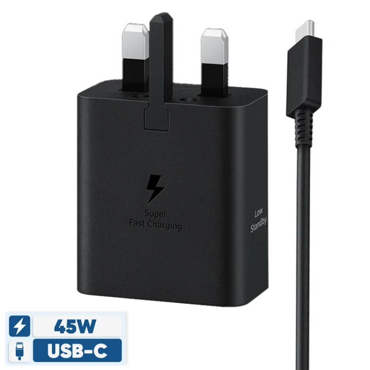 شارژر دیواری 45 وات سامسونگ مدل T4511 Low Standby (100% اصلی) به همراه کابل 1.8 متری