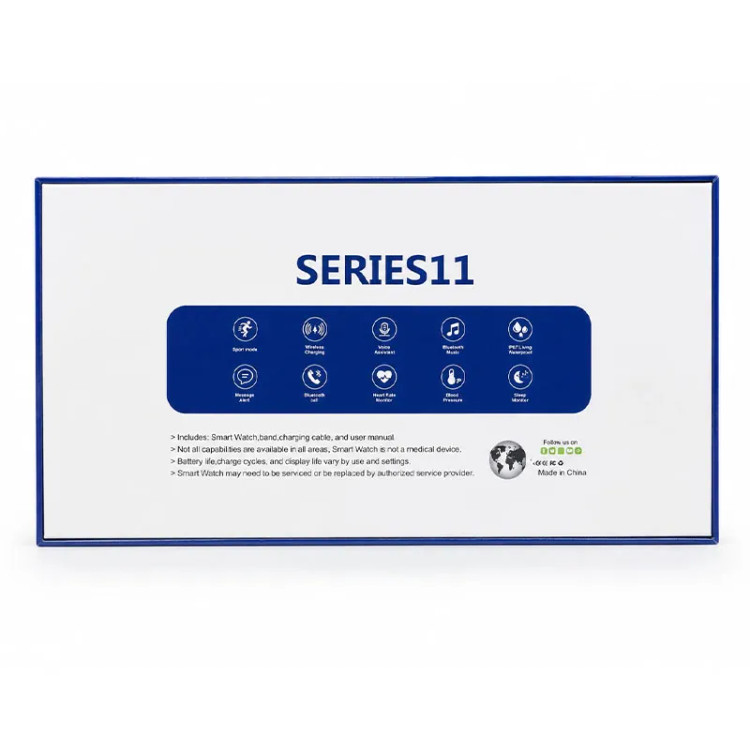 ساعت هوشمند طرح اپل سری 11 مدل KZ-W12